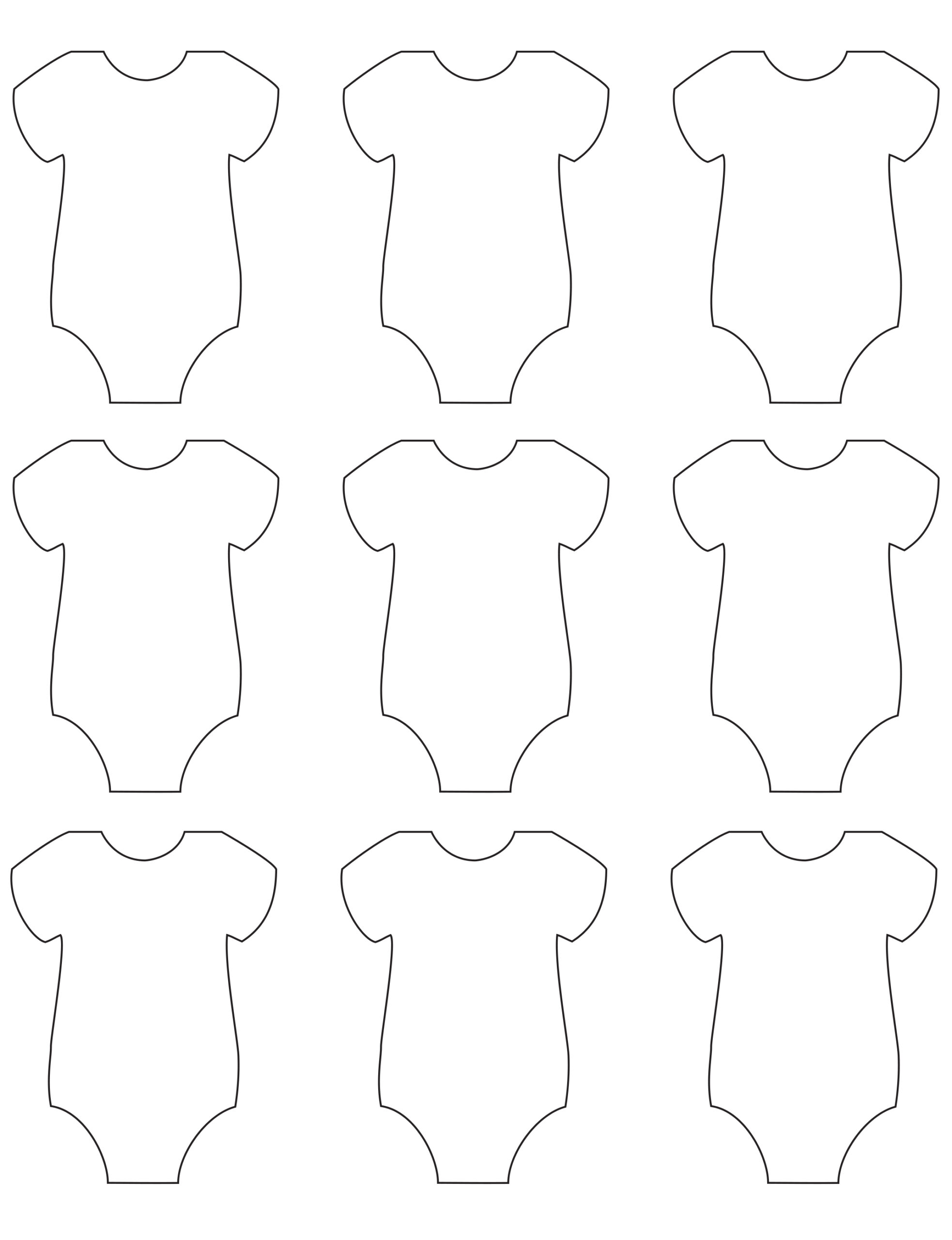 Onesie garland template