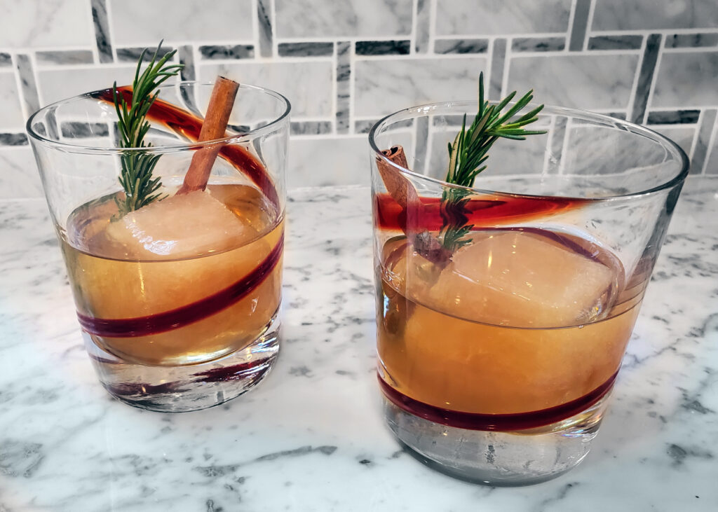 Old Fashioned Cocktail with Holiday Spices