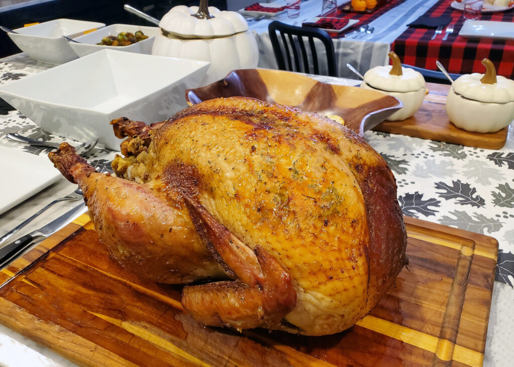 Thanksgiving Turkey on cutting board