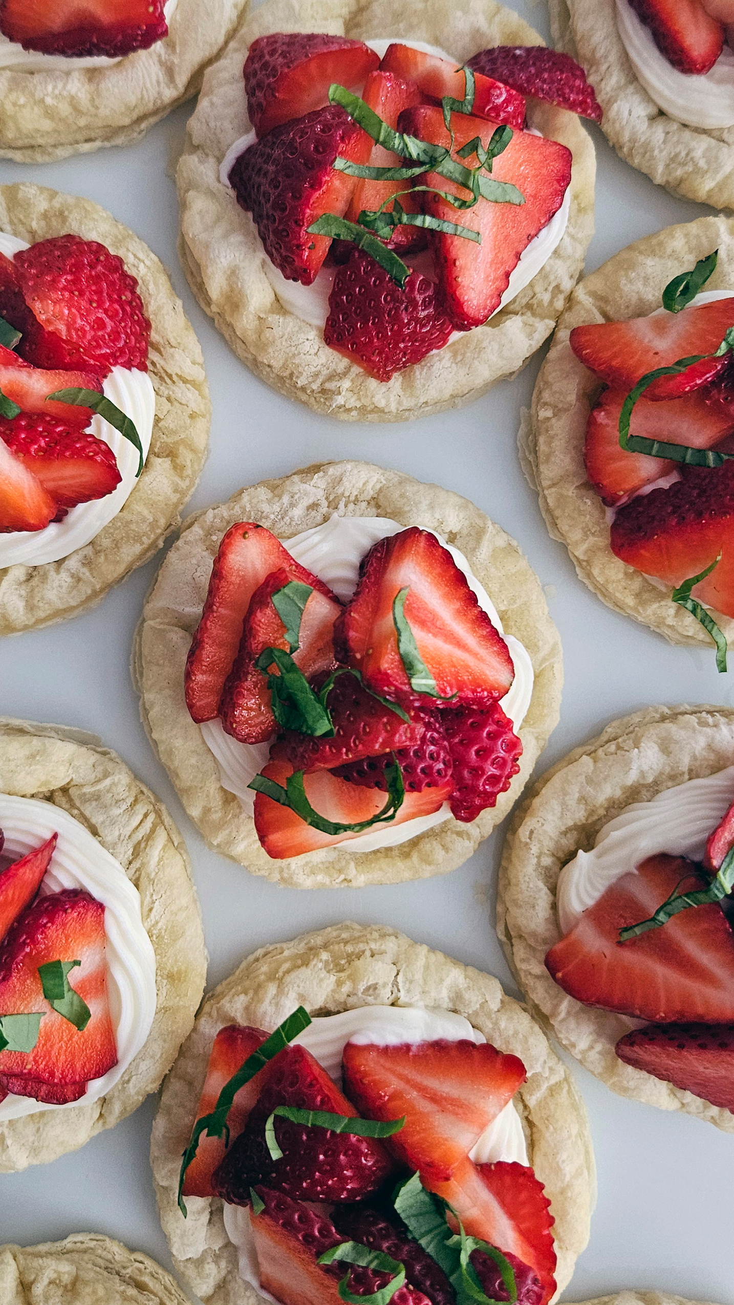 fruit breakfast pastries tall